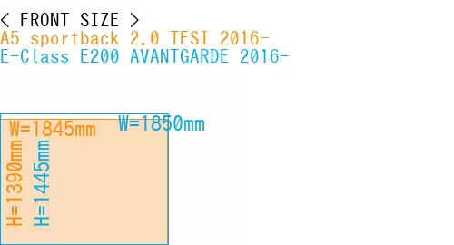 #A5 sportback 2.0 TFSI 2016- + E-Class E200 AVANTGARDE 2016-